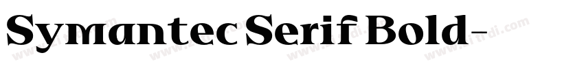 Symantec Serif Bold字体转换 Symantec Serif Bold字体转换